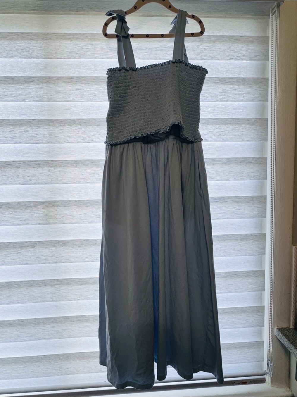 Kindred Bravely Smocked maternity & nursing dress